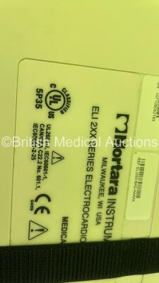 Mortara ELI 250 ECG Machine on Stand with 10 Lead ECG Leads (Powers Up) *S/N 10719052163* - 5