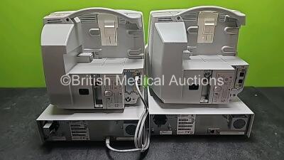 Job Lot Including 2 x Philips IntelliVue MP30 Anesthesia Patient Monitors (Both Power Up and 1 x Missing Battery) and 2 x Philips IntelliVue G5 M1019A Gas Modules with 2 x Water Traps (Both Power Up) - 8