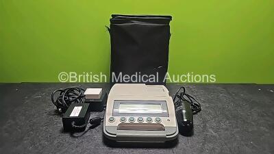 Bladderscan BVI 300 Bladder Scanner with 1 x Transducer/Probe and 1 x Spare Battery with 1 x Battery Charger in Carry Case (Powers Up and Probe Untested) *SN 03014122*