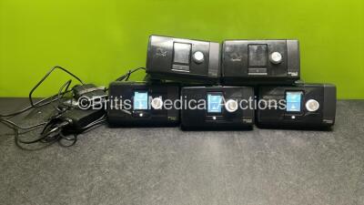 5 x ResMed AirSense 10 AutoSet CPAPs with 3 x Power Supplies (All Power Up) *23232279173 / 23202733217 / 23222045549 / 23171366486 / 23181086587*