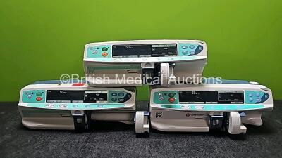 2 x Cardinalhealth PK Alaris Syringe Pumps and 1 x CareFusion PK Alaris Syringe Pump (All Power Up) * SN 800505040 / 800509920 / 800509911*