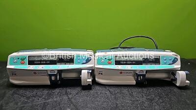 2 x CareFusion PK Alaris Syringe Pumps (Both Power Up) *SN 800505052 / 800509711*