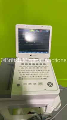 Spacelabs SL12A ECG Machine on Stand with 10 Lead ECG Leads (Powers Up) *S/N 360620-M16102710009* - 3