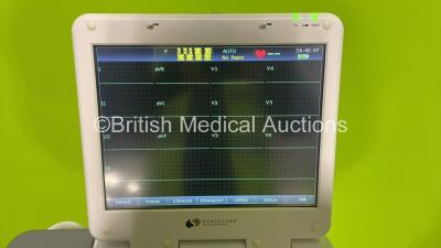 Spacelabs SL12A ECG Machine on Stand with 10 Lead ECG Leads (Powers Up) *S/N 360620-M16102710009* - 4