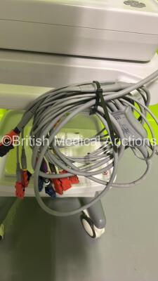 Spacelabs SL12A ECG Machine on Stand with 10 Lead ECG Leads (Powers Up) *S/N 360620-M16102710009* - 8