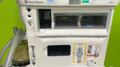 Datex-Ohmeda Aisys Anaesthesia Machine Software Version 08.01 with Bellows and Absorber (Powers Up) *S/N ANAR00122* - 2