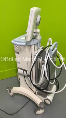 Maquet Servo-i Ventilator Model No 06487800 System Version v8.0 - System Software Version v8.00.01 - Total Operating Hours 108017 - with Hoses (Powers Up - Power Button Loose - See Photo) - 4