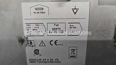 Aesculap Microspeed Uni GD670 Console with 1 x Footswitch (Powers Up) *SN001189* - 11