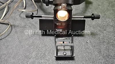 Keeler Dualite MK1 REF 1746/3 Ophthalmoscope with Various Accessories In Case (Powers Up and Damaged Part - See Photo) *SN D15015* - 7