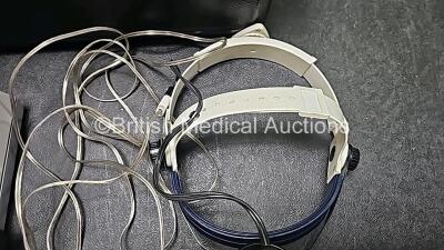 Keeler Dualite MK1 REF 1746/3 Ophthalmoscope with Various Accessories In Case (Powers Up and Damaged Part - See Photo) *SN D15015* - 8