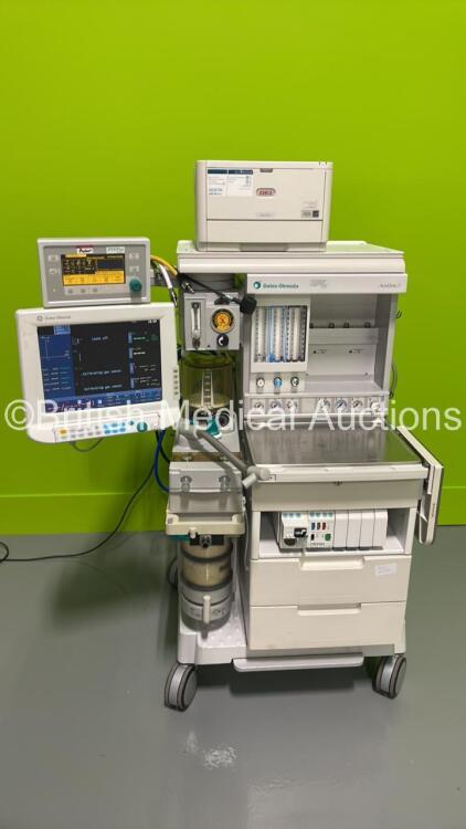 Datex-Ohmeda Aestiva/5 Anaesthesia Machine with Datex-Ohmeda Aestiva 7900 SmartVent Software Version 4.8 PSVPro with Datex-Ohmeda Anaesthesia Monitor, Datex-Ohmeda Module Rack with E-PRESTN Multiparameter Module with SPO2, T1-T2, P1-P2, NIBP and ECG Optio