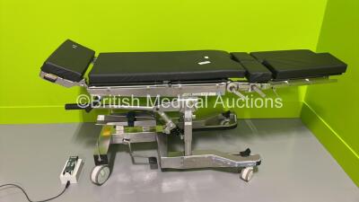 Maquet 1145.62A0 Operating Table with Cushions and Remote Control and Charger (Powers Up) *S/N 00283* **Mfd 2003**