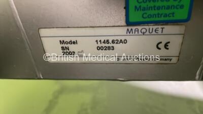 Maquet 1145.62A0 Operating Table with Cushions and Remote Control and Charger (Powers Up) *S/N 00283* **Mfd 2003** - 6