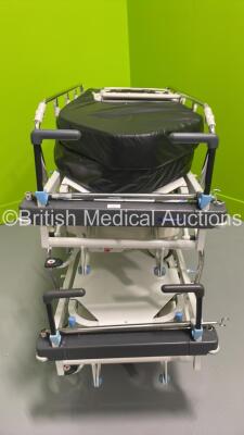 2 x Huntleigh Lifeguard Patient Trolleys with 2 x Mattress (Hydraulics Tested Working - 1 x Missing 1 Wheel - See Pictures) *S/N P0314227 / 65789* - 3