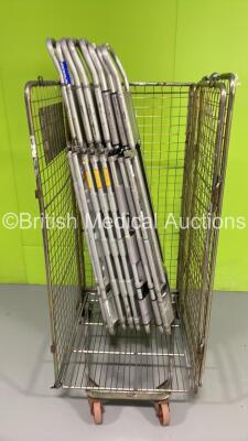 8 x Aluminium Scoop Stretchers (Cage Not Included)