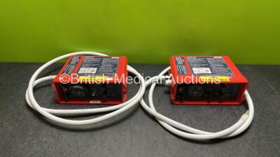 2 x Smiths Pneupac paraPAC 2D Ventilators with Hoses