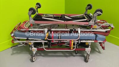 2 x Ferno Falcon Six Ambulance Stretchers with Mattresses (Hydraulics Tested Working)