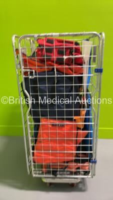 Job Lot Including Various Emergency Bags, Splints, Straps and Slide Board *Cage Not Included*