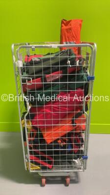 Job Lot Including Various Emergency Bags, Splints and Stretcher *Cage Not Included*