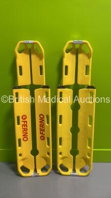 1 x Ferno Scoop EXL Stretcher (1 x Broken Catch - See Photo) and 1 x Code Red Scoop Stretch (Some Damage - See Photo)