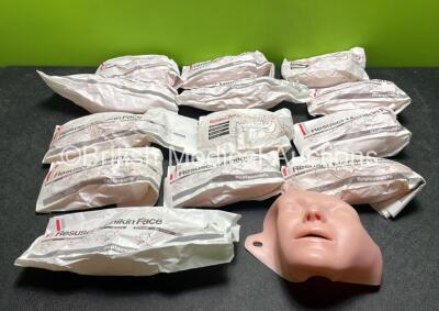 14 x Resusci Manikin Face Skin Replacements *Like New* **H**