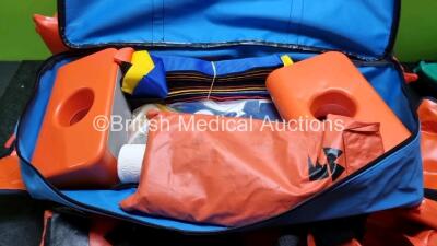 Job Lot Including 2 x Spencer Traction Splints , 1 x Laerdal Stiffneck Extraction Collar, 2 x Leg Splints and 1 x Frac Immobilizer - 4