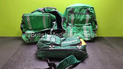 3 x Ambulance Medical Rucksacks / Bags