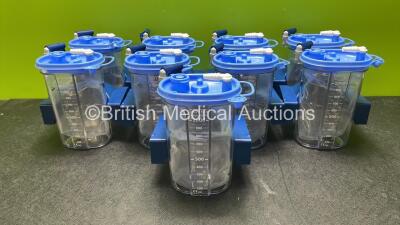 9 x Serres Suction Cups with LSU Mounts, Lids and Inserts