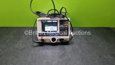 Physio Control Medtronic Lifepak 20e Defibrillator / Monitor *Mfd 2017* Ref 99507-000095 PN 3202487-361 (Powers Up Missing Door) Including Pacer, ECG and Printer Options with Paddle Lead and 3 Lead ECG Lead *SN 45551753*