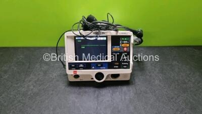 Physio Control Medtronic Lifepak 20e Defibrillator / Monitor *Mfd 2017* Ref 99507-000095 PN 3202487-361 (Powers Up Missing Door Slight Damage to Casing - See Photos) Including Pacer, ECG and Printer Options with Paddle Lead and 3 Lead ECG Lead *SN 4555175