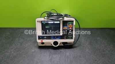 Physio Control Medtronic Lifepak 20e Defibrillator / Monitor *Mfd 2017* Ref 99507-000095 PN 3202487-361 (Powers Up Missing Door) Including Pacer, ECG and Printer Options with Paddle Lead and 3 Lead ECG Lead *SN 45545240*