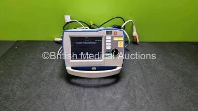 Zoll R Series Plus Defibrillator / Monitor (Powers Up) Including Pacer, ECG and Printer Options with 3 Lead ECG Lead, 1 x Battery and Paddle Lead *SN AF08L006310*