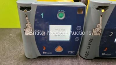 2 x Laerdal FR2+ Defibrillators (Both Power Up) in Carry Case with 2 x Batteries *Install Before - 2023 / 2019* - 3