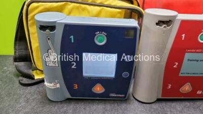 Job Lot Including 1 x Laerdal FR2 Defibrillator (Powers Up) in Case with 1 x Battery *Install Before - 2022 and 1 x Laerdal AED Trainer 2 (No Power Suspected Flat Battery) - 3