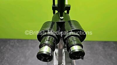 Haag Streit Bern AG 900 Slit Lamp (Untested Due to Foreign Lead) with Binoculars and 2 x 10 x Eyepieces *NA* - 6