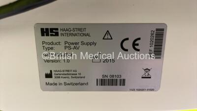 Haag Streit Bern Hydraulic Table with Chin Rest and 2 x 16x Eyepieces (Powers Up) *100035793* - 5