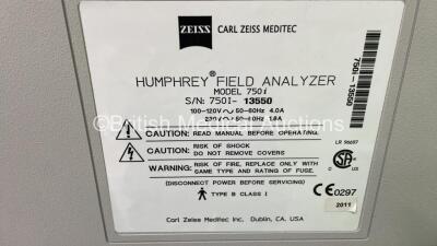 Zeiss Humphrey 750i Field Analyzer - No Calibration Key (HDD REMOVED) - 4