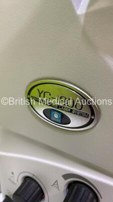 Nidek YC-1800 Ophthalmic YAG Laser System Slit Lamp on Motorized Table and Key (Powers Up with Key - Key Included) * Mfd 2007 * - 8