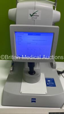 Zeiss IOL Master 500 Ref 1692-983 Version 7.5.3.0084 on Motorized Table with Test Eye and Keyboard (Powers Up) *S/N 1090608* **Mfd 02/2013** ***IR458*** - 3