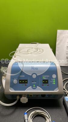 Moria Evolution Ref - 19380 Microkeratome Surgical Console *Mfd - 2006* with 1 x Moria Handpiece,1 x Vacuum Footswitch,1 x Dual Footswitch and 1 x Manual (Powers Up) - 2