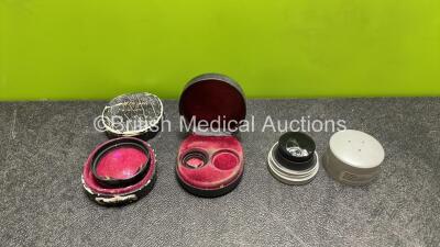 Job Lot of Lens Including 1 x Haag Streit Lens in Case, 1 x Volk II BIO 90D Lens in Case and 1 x Nikon 20dptr Lens in Case