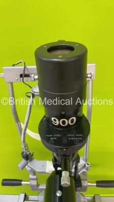 Haag Streit Bern SL900 Slit Lamp with 2 x 10x and 2 x 16x Eyepieces and Chin Rest on Hydraulic Table (No Power) *U90027493* - 4