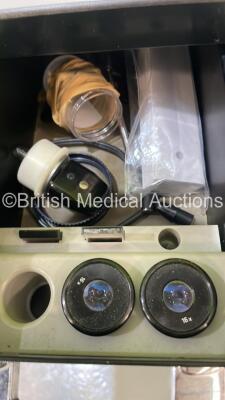 Haag Streit Bern SL900 Slit Lamp with 2 x 10x and 2 x 16x Eyepieces and Chin Rest on Hydraulic Table (No Power) *U90027493* - 5