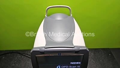 Nidek OPD-Scan III Refractive Power / Corneal Analyzer *Mfd 2014* (Powers Up With Error and White Screen - See Photos) *SN 440628* - 2