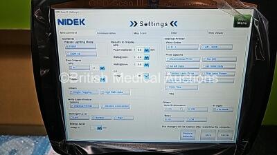 Nidek OPD-Scan III VS Refractive Power / Corneal Analyzer Ver 1.22.1 *Mfd 2019* with Accessories in Big Box (Powers Up) *SN 540063* *Pallet* - 7