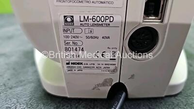 Nidek LM-600PD Auto Lensmeter Software Version 1.10 *Mfd 2014* in Box (Powers Up) *SN 801474* - 10