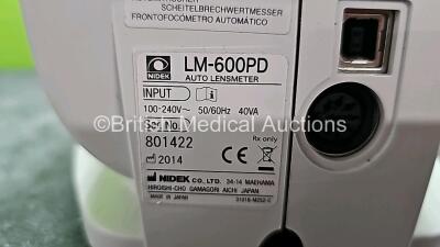 Nidek LM-600PD Auto Lensmeter Software Version 1.10 *Mfd 2014* in Box (Powers Up) *SN 801422* - 10