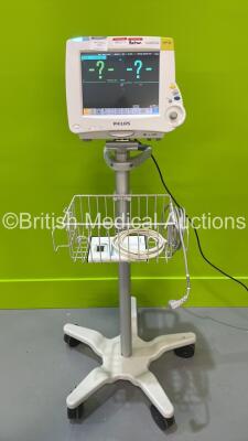 Philips IntelliVue MP30 Patient Monitor on Stand with Philips M3001A Module (Powers Up) *DE72861049* (S)