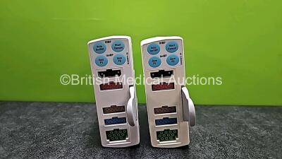 2 x GE Type E-PSMP-00 Modules *Mfd 2010* with ECG, SpO2, P1, P2, T1, T2 and NIBP Options *SN 6693654 / 6651686*