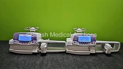 2 x Fresenius Kabi Injectomat TIVA GB Agilia Syringe Pumps (Both Power Up and 1 x Scratched Screen - See Photo) *SN 23379336 / 22657217*